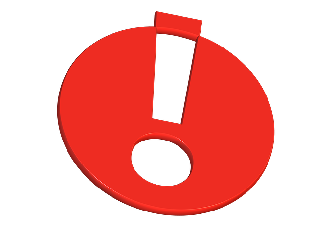 Achtung! - Rotes Ausrufezeichen als Hinweis-Symbol – steht für besondere Aufmerksamkeit oder wichtige Information.