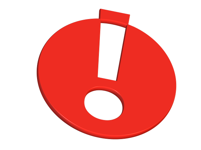 Achtung! - Rotes Ausrufezeichen als Hinweis-Symbol – steht für besondere Aufmerksamkeit oder wichtige Information.