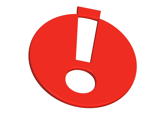 Achtung! - Rotes Ausrufezeichen als Hinweis-Symbol – steht für besondere Aufmerksamkeit oder wichtige Information.