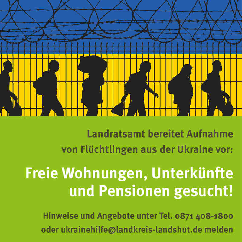 Flyer: Landratsamt bereitet aufnahme von Flüchtlingen vor